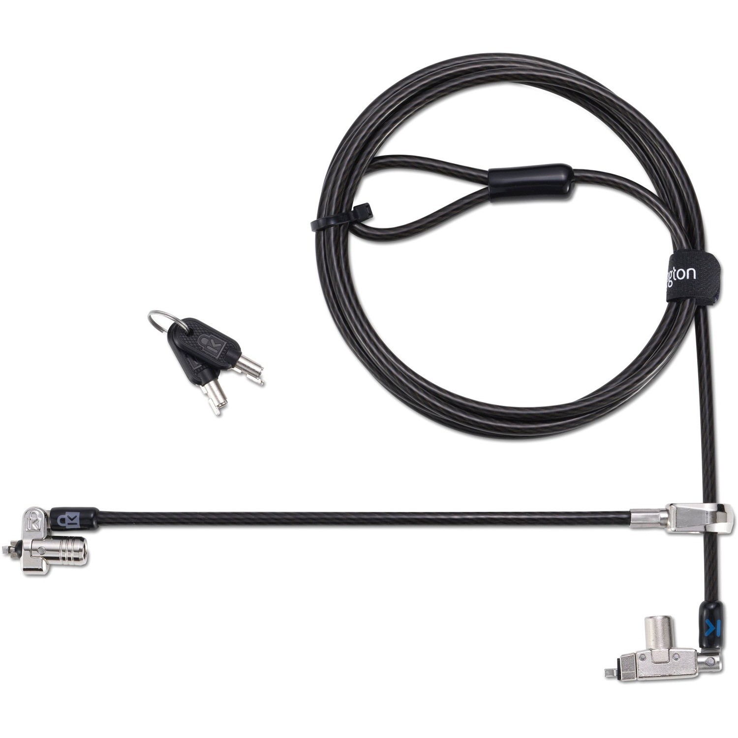 Kensington Slim N17 2.0 - Security Cable Lock - Master Keyed, Secondary T-Bar Lockhead