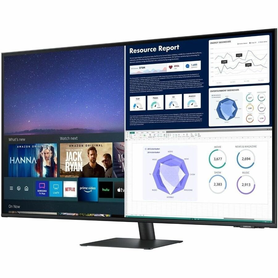 Samsung Smart S32AM702UN 32" Class 4K UHD Smart LED Monitor - 16:9 - Black