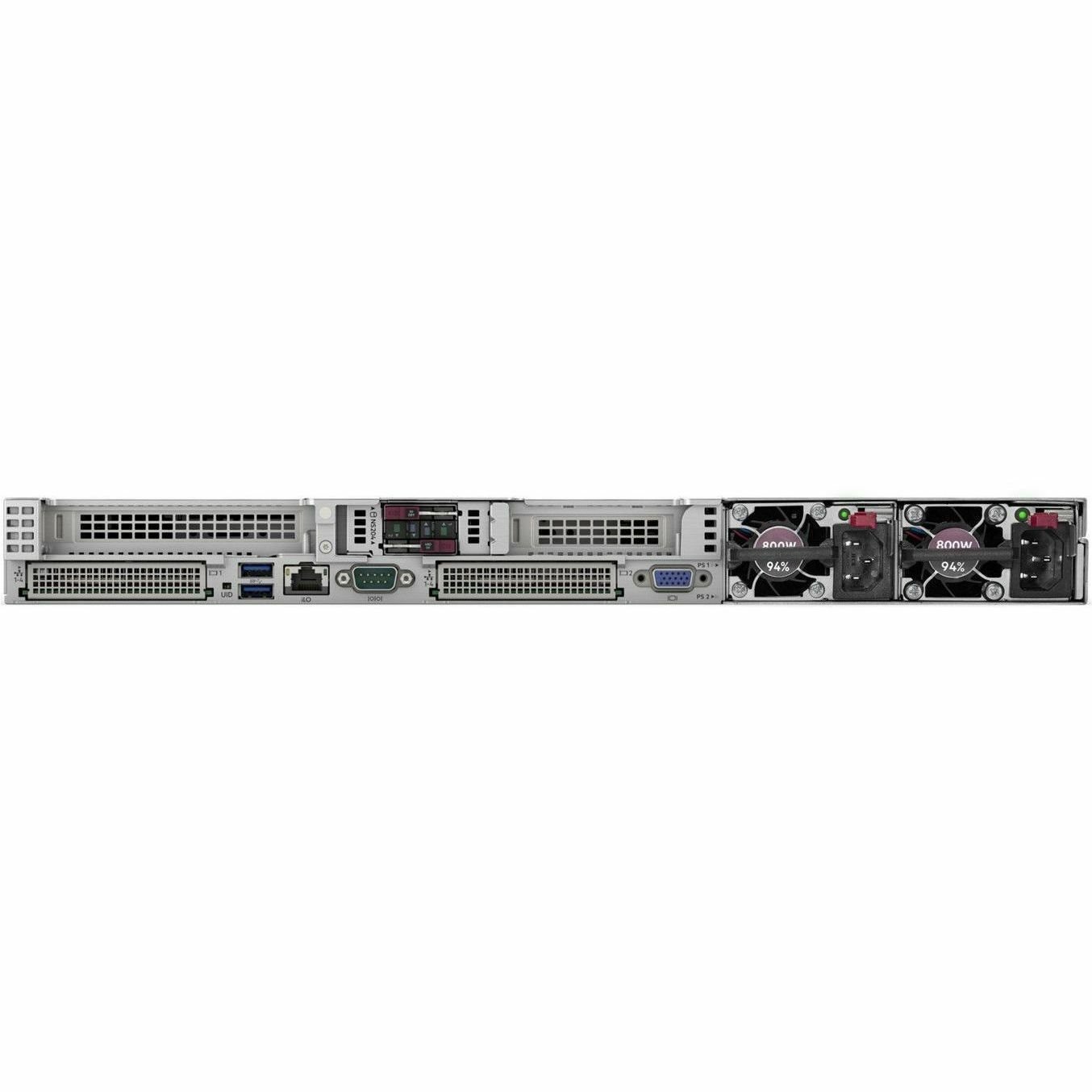 HPE ProLiant DL360 Gen11 1U Rack Server - 1 x Intel Xeon Silver 4510 2.40 GHz - 64 GB RAM - 8 TB HDD - (2 x 4TB) HDD Configuration - Serial ATA/600, 12Gb/s SAS, NVMe Controller