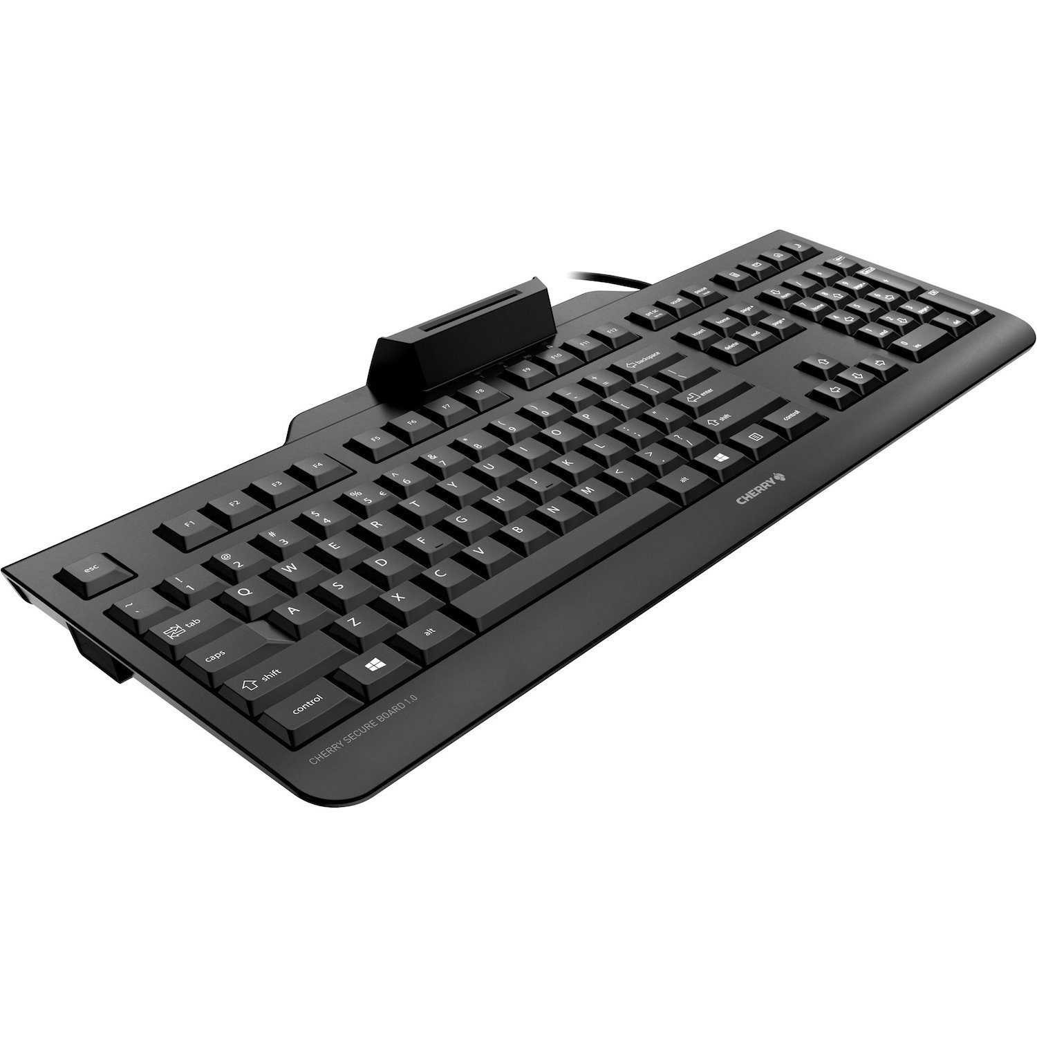 CHERRY SECURE BOARD 1.0 Keyboard - Cable Connectivity - USB Interface - Black - TAA Compliant