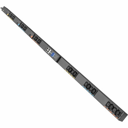 Eaton 3-Phase Managed Rack PDU G4, 120/208V, 24 Outlets, 24A, 8.6kW, L21-30 Input, 10 ft. Cord, 0U Vertical