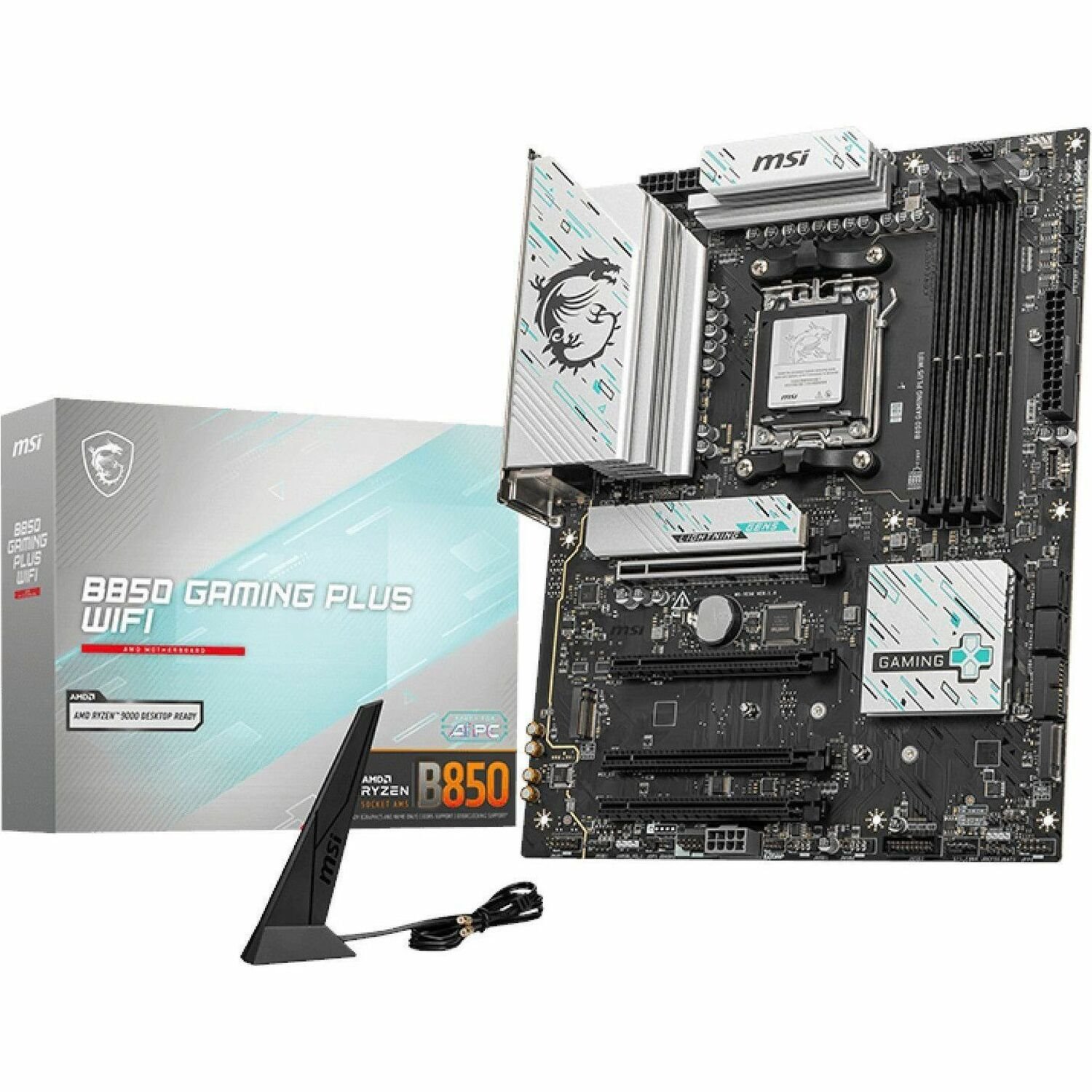 MSI B850 GAMING PLUS WIFI Gaming Desktop Motherboard - AMD B850 Chipset - Socket AM5 - ATX