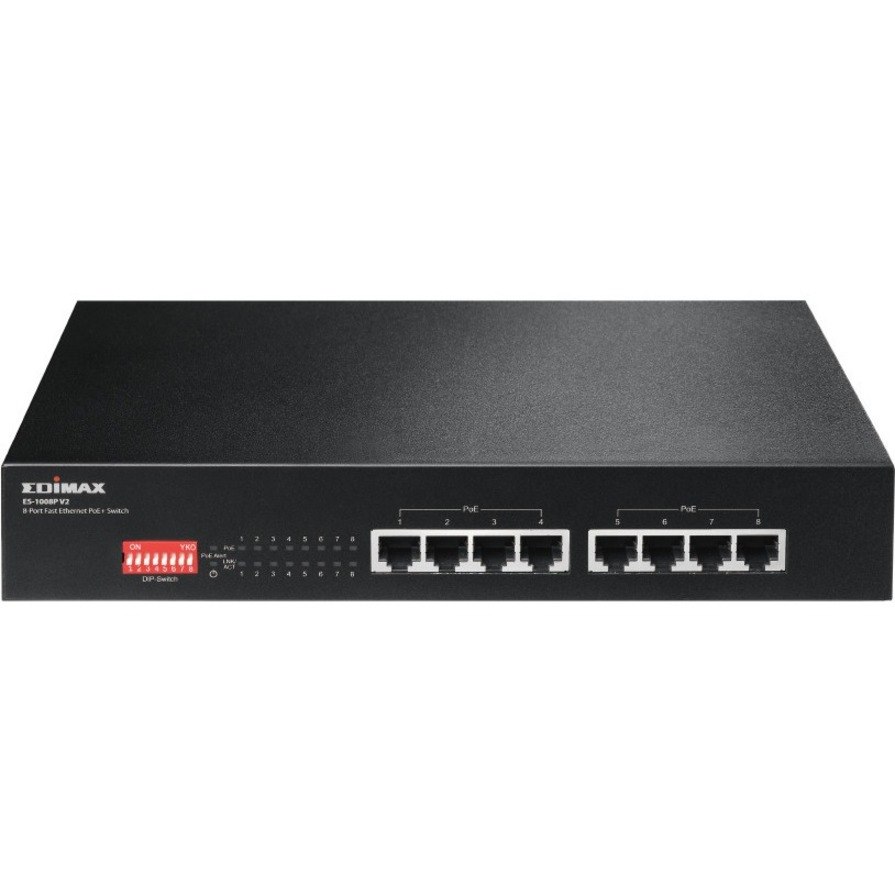 Edimax Long Range 8-Port Gigabit PoE+ Switch with DIP Switch