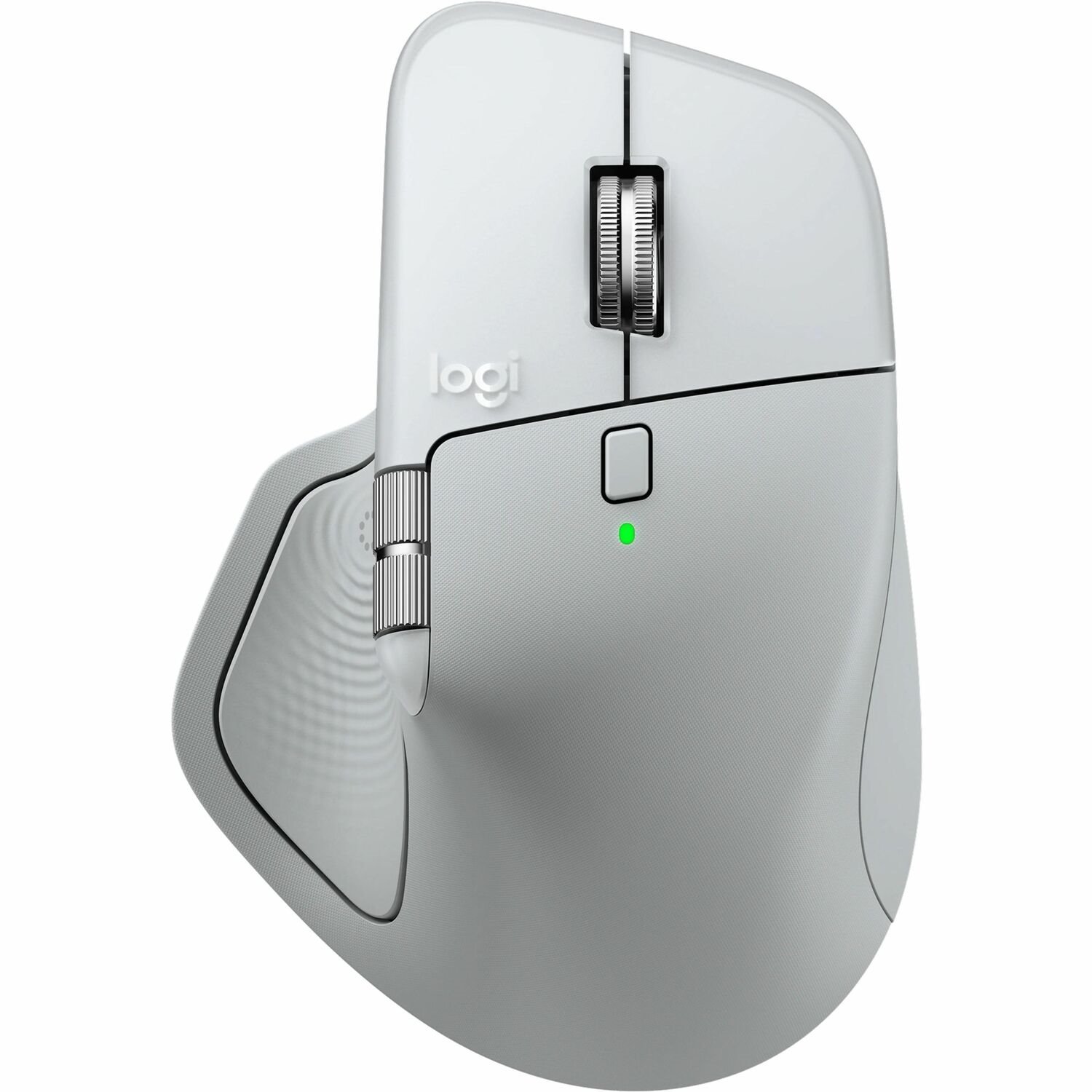 Logitech MX Master 4 for Mac Mouse - Bluetooth - USB Type C, USB Type A - Darkfield - 8 Button(s) - White Silver