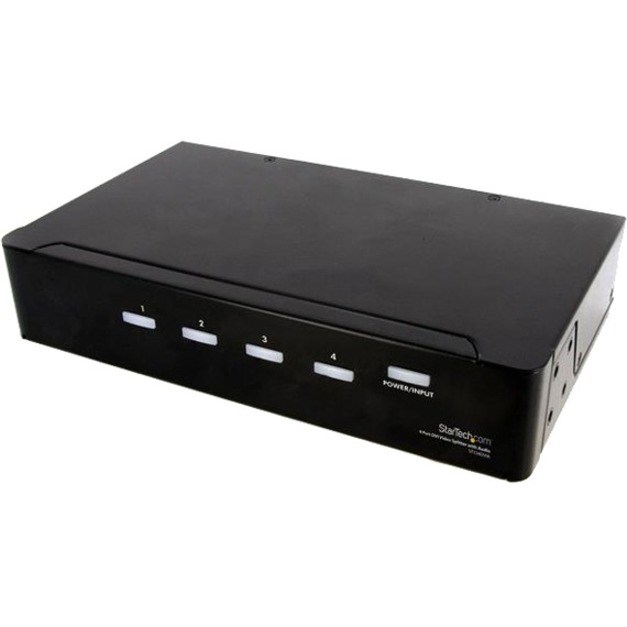 StarTech.com 4 Port DVI Video Splitter with Audio