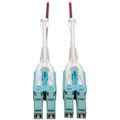 Eaton Tripp Lite Series 10G Duplex Multimode 50/125 OM4 LSZH Fiber Optic Cable (LC/LC), Push/Pull Tabs, Magenta, 5 m