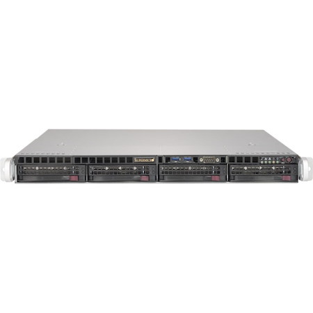 Supermicro SuperServer 5019S-MN4 Server Barebone System - 1U Rack-mountable - Socket H4 LGA-1151 - 1 x Processor Support