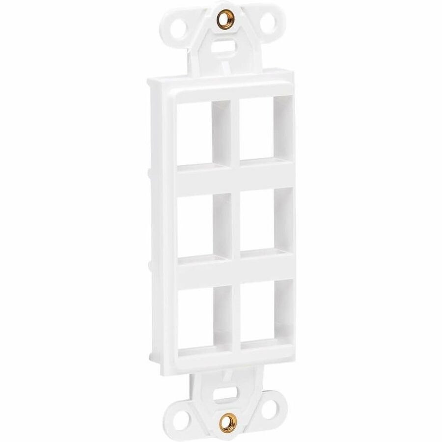 Eaton Tripp Lite Series Center Plate Insert, Decora Style - Vertical, 6 Ports, TAA