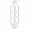 Eaton Tripp Lite Series Center Plate Insert, Decora Style - Vertical, 6 Ports, TAA