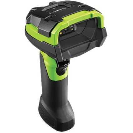 Zebra DS3608-DP Handheld Barcode Scanner - Cable Connectivity - Industrial Green