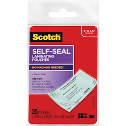 Scotch Self-sealing Laminating Business Card Pouches