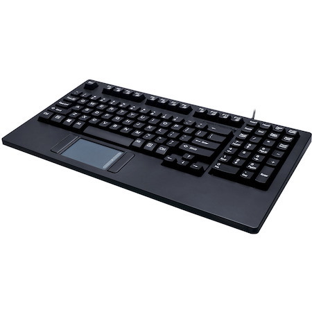 Adesso EasyTouch AKB-425UB Keyboard - Cable Connectivity - USB Interface - TouchPad - English (US) - Black
