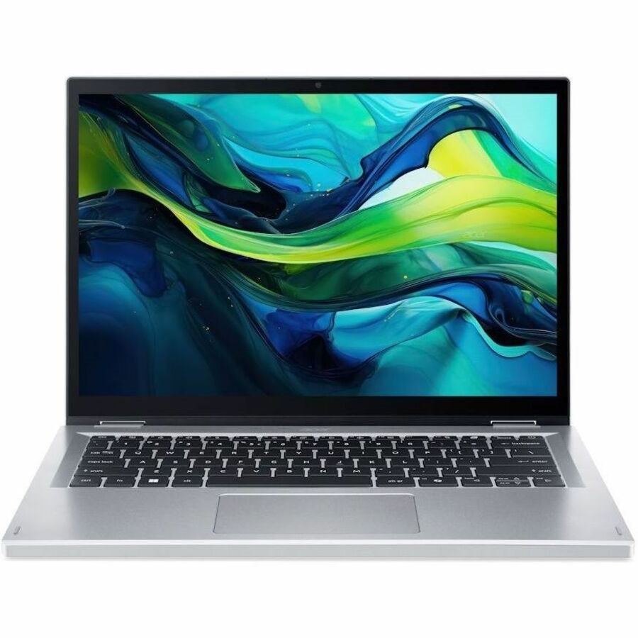 Acer Aspire Go Spin 14 AGSP14-31PT AGSP14-31PT-C5XX 35.6 cm (14") Touchscreen Convertible 2 in 1 Notebook - WUXGA - 60 Hz - Intel N-Series N150 - 16 GB - 512 GB PCI Express NVMe 4.0 SSD - German Keyboard - Silver