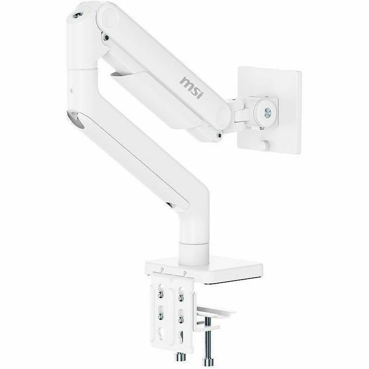 MSI Mounting Arm for Monitor, Flat Panel Display, Curved Screen Display, Display - Matte White