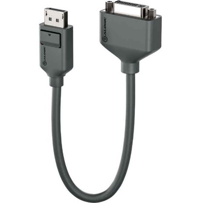 Alogic Elements 20 cm DisplayPort/DVI-D Video Cable for Notebook, Video Device, Projector, Monitor, Computer