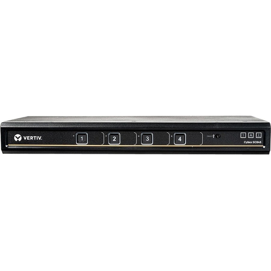 Vertiv Cybex SC845 Secure KVM | Single Head | 4 Port| DVI-D | NIAP| 4K UHD | DPP