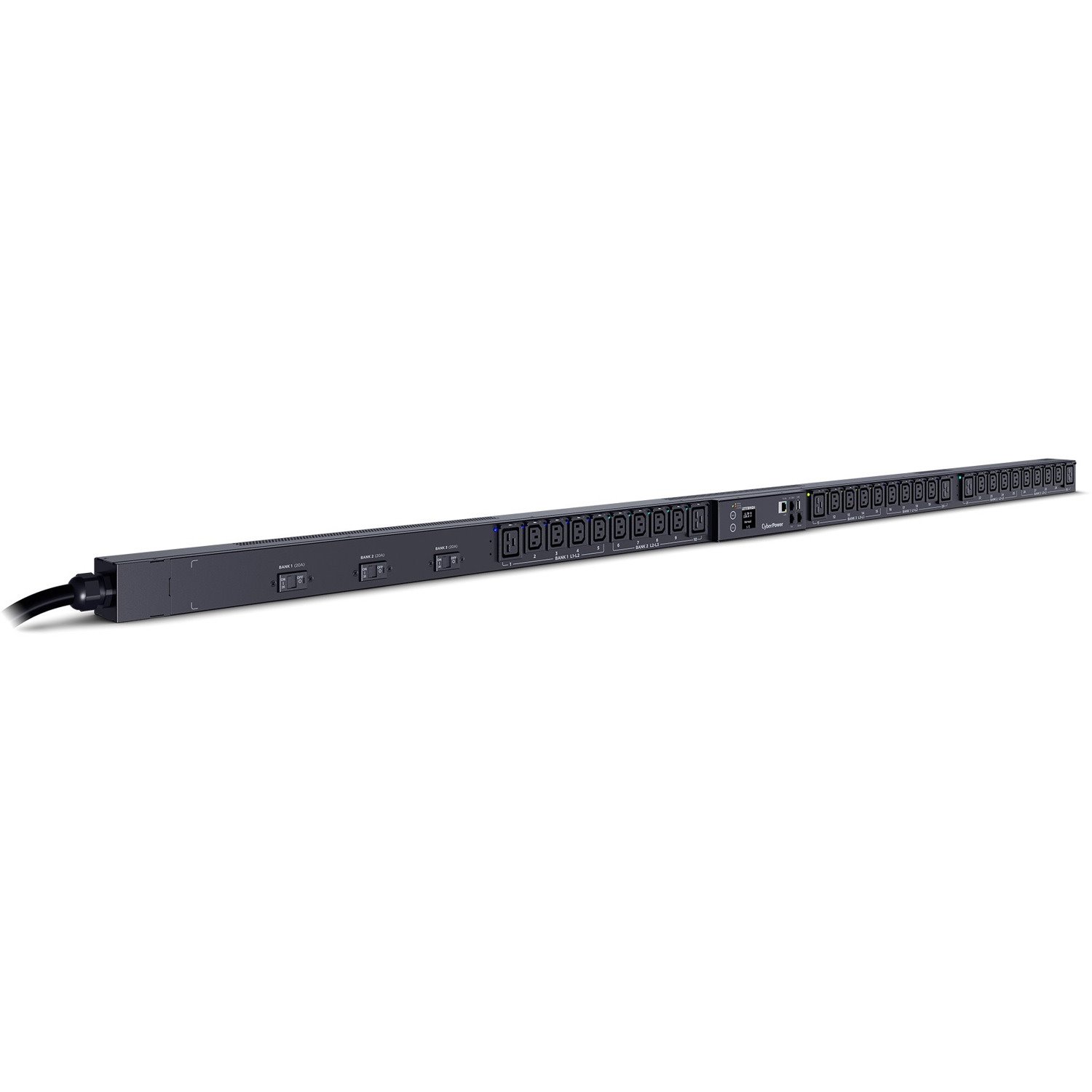 CyberPower PDU83108 3 Phase 200 - 240 VAC 60A Switched Metered-by-Outlet PDU