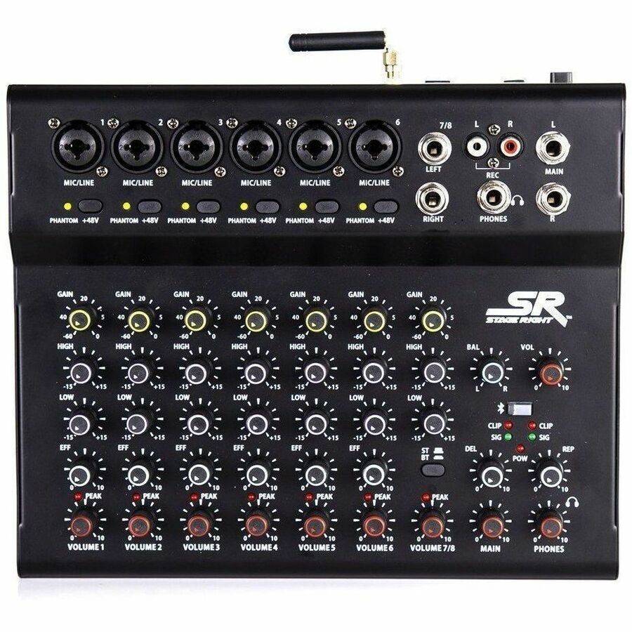 Monoprice Bluetooth Audio Streaming; Usb Recording; On - Board Delay Effect; Phantom Power