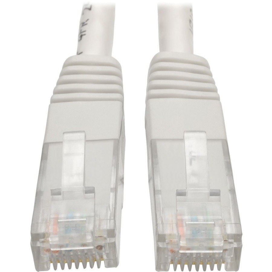 Eaton Tripp Lite Series Cat6 Gigabit Molded (UTP) Ethernet Cable (RJ45 M/M), PoE, White, 1 ft. (0.31 m)