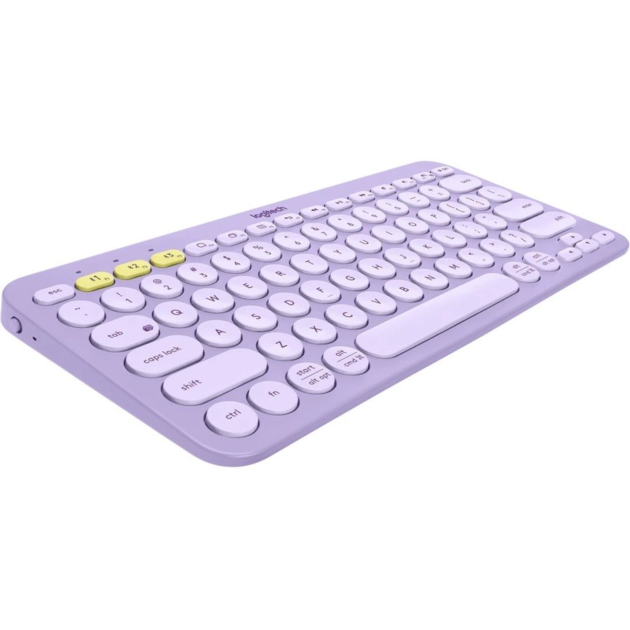 Logitech K380 Keyboard - Wireless Connectivity - English - Lavender Lemonade