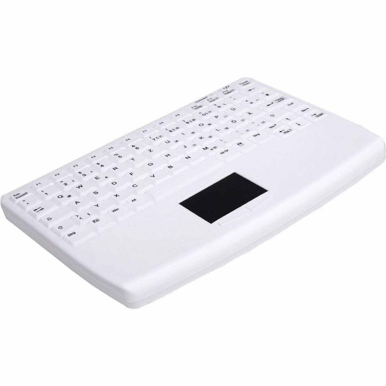 Active Key Keyboard - Wireless Connectivity - TouchPad - German - Black