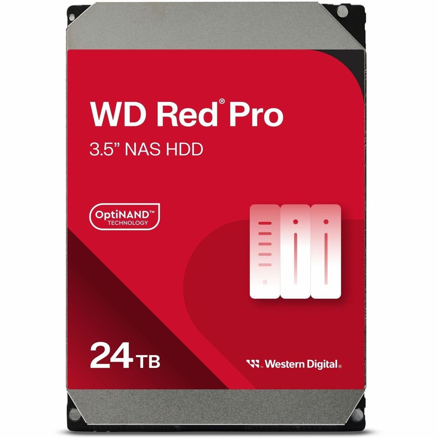 WD Red Pro WD240KFGX 24 TB Network Hard Drive - 3.5" Internal - SATA (SATA/600) - Conventional Magnetic Recording (CMR) Method