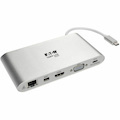 Eaton Tripp Lite Series USB-C Dock, Dual Display - 4K HDMI/mDP, VGA, USB 3.x (5Gbps), USB-A/C Hub, GbE, Memory Card, 100W PD Charging