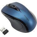 Kensington Pro Fit Mouse - Radio Frequency - USB - Optical - 3 Button(s) - Sapphire Blue - 1