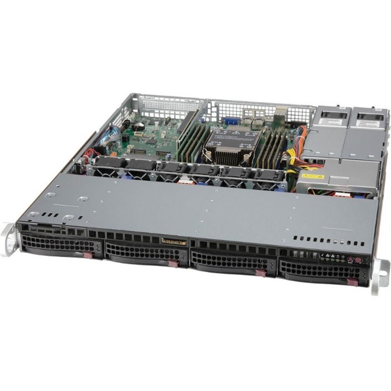 Supermicro SuperServer SYS-510P-MR Server Barebone System - 1U Rack-mountable - Socket LGA-4189 - 1 x Processor Support