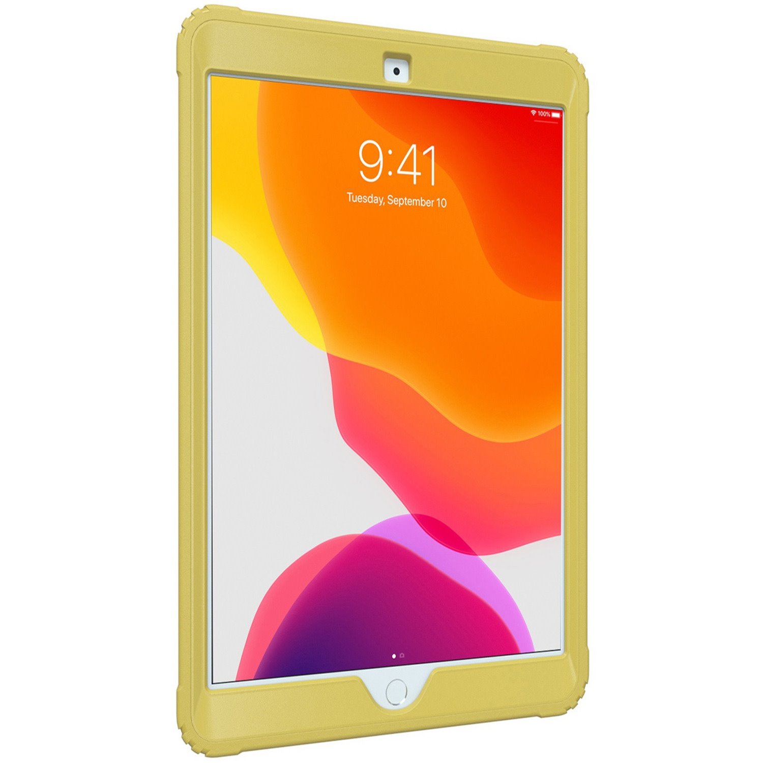 CTA Digital Magnetic Splash-Proof Case with Metal Mounting Plates for iPad 7th/ 8th/ 9th Gen 10.2, iPad Air 3, iPad Pro 10.5, Yellow