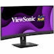 ViewSonic VG3456CA 34 Inch 21:9 Ultrawide QHD 4K Curved Monitor with Ergonomic Design, 100W USB C, Docking Built-In, Gigabit Ethernet RJ45 for Home and Office
