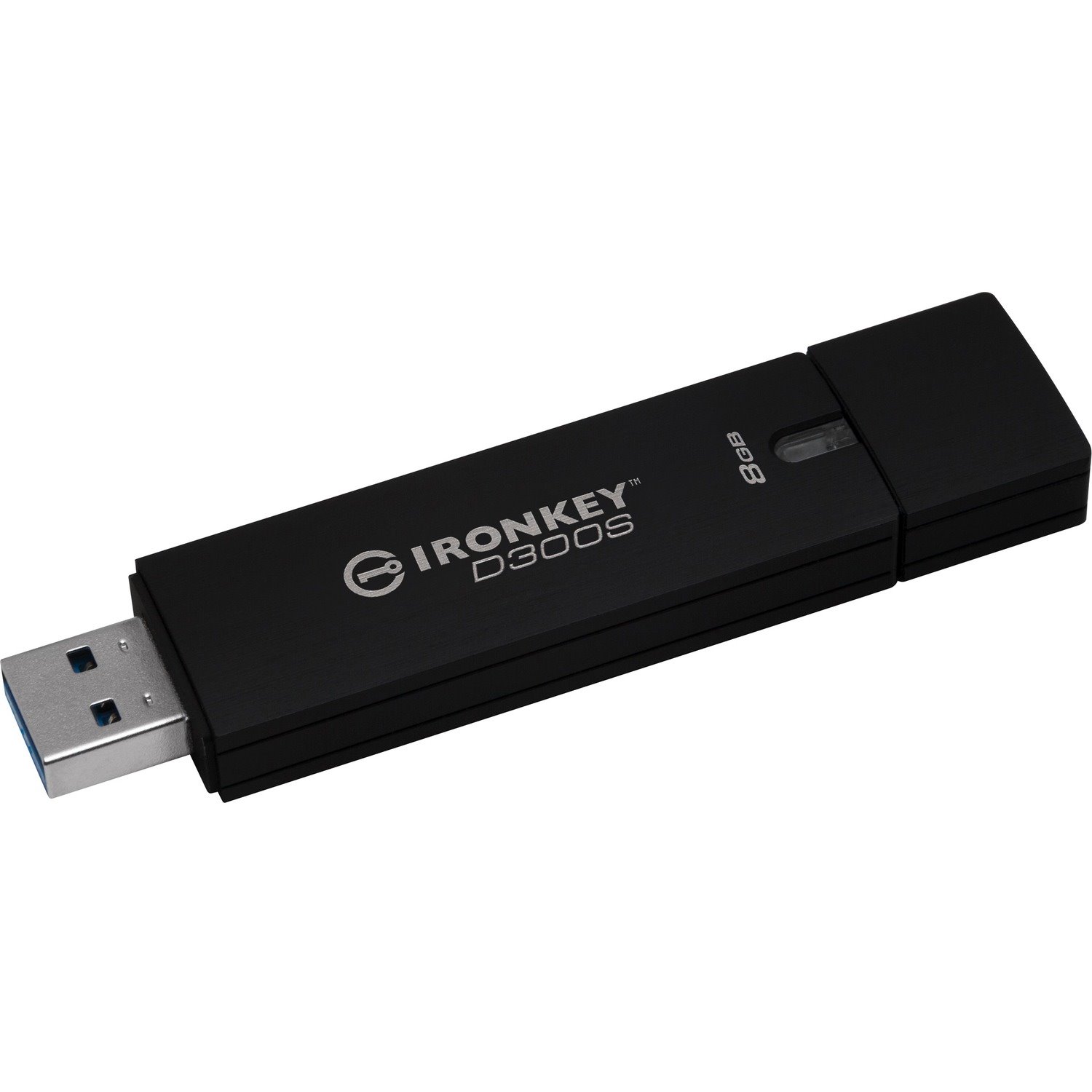 Kingston IronKey D300 D300S 8 GB USB 3.1 Flash Drive - Anthracite - TAA Compliant