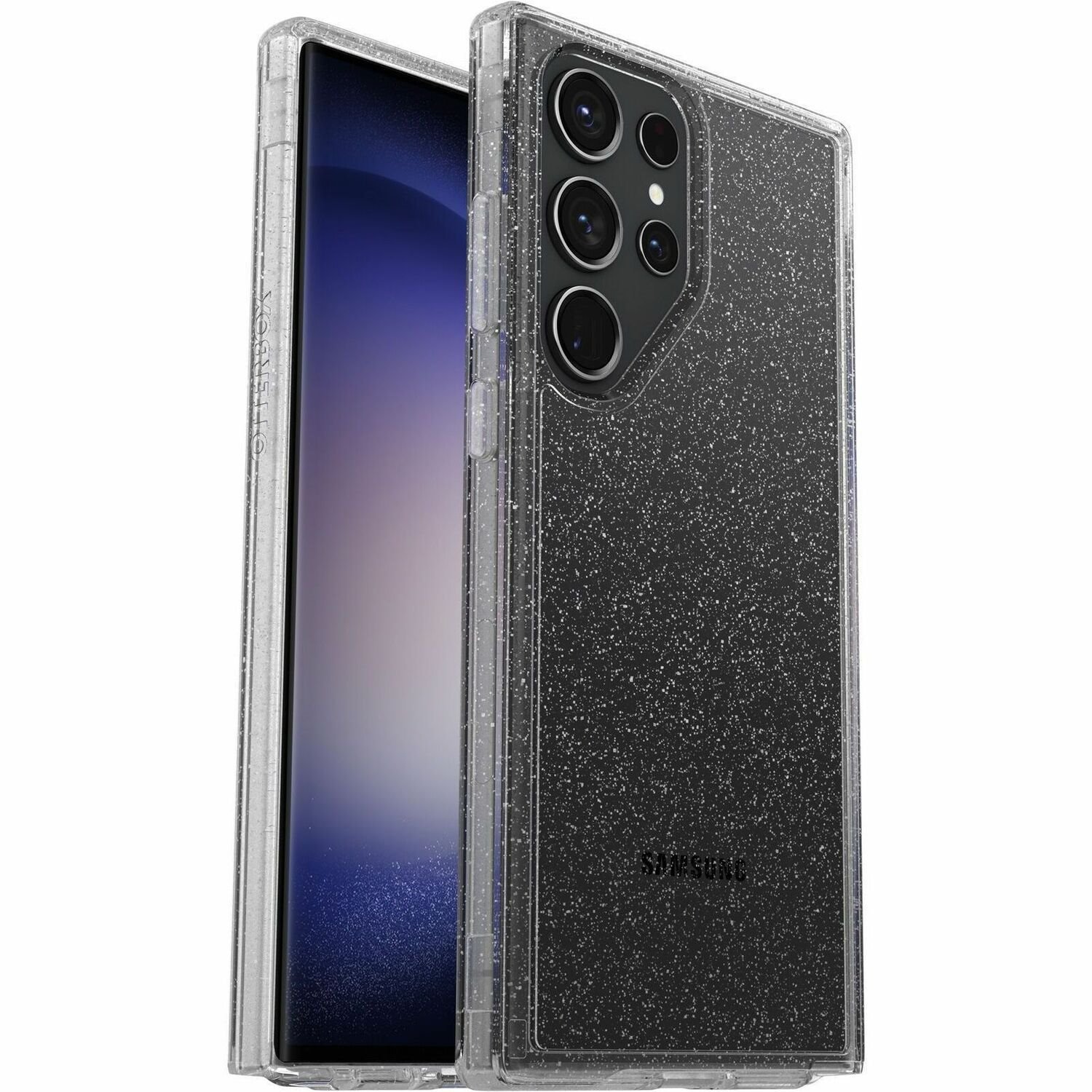 OtterBox Symmetry Series Clear Case for Samsung Galaxy S23 Ultra Smartphone - Stardust (Clear Glitter)
