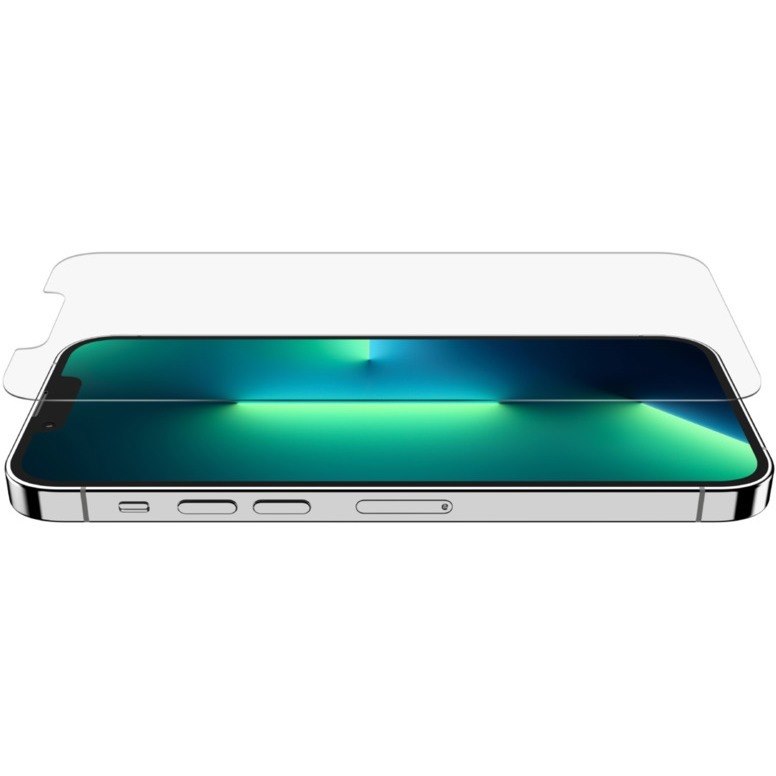 Belkin ScreenForce UltraGlass 9H, 9H+ Tempered Glass, UltraGlass Screen Protector for iPhone 14, iPhone 13, iPhone 13 Pro - Crystal Clear