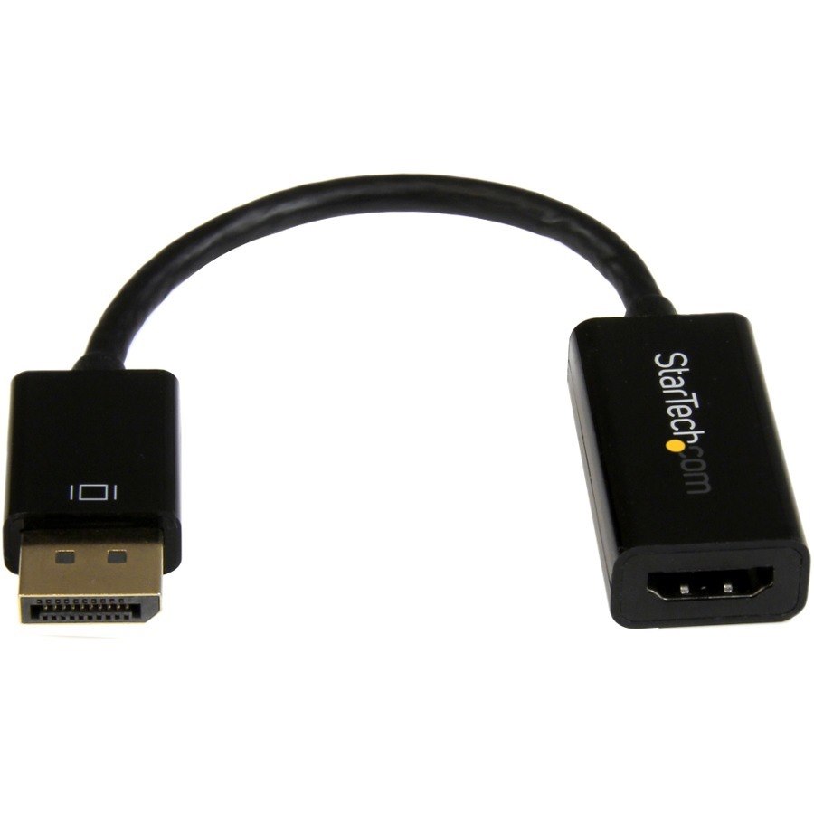 StarTech.com DisplayPort to HDMI Adapter, 4K 30Hz Active DP to HDMI Video Converter, Ultra HD DP 1.2 to HDMI 1.4 Monitor Adapter Dongle