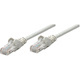 Intellinet Network Patch Cable, Cat5e, 3m, Grey, CCA, U/UTP, PVC, RJ45, Gold Plated Contacts, Snagless, Booted, Lifetime Warranty, Polybag