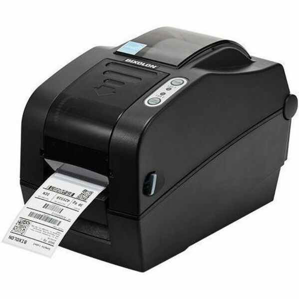 Bixolon SLP-TX220 Desktop, Retail, Warehouse Direct Thermal/Thermal Transfer Printer - Monochrome - Label Print - USB - Serial - Bluetooth - Wireless LAN - Dark Grey