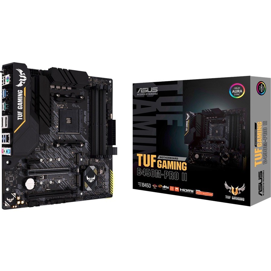 TUF GAMING B450M-PRO II Desktop Motherboard - AMD B450 Chipset - Socket AM4 - Micro ATX