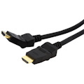 StarTech.com 6ft Swivel HDMI Cable, 4K 30Hz High Speed Rotating UHD HDMI Cord, HDMI 1.4 Pivot Cable with 180° Swivel Connector M/M