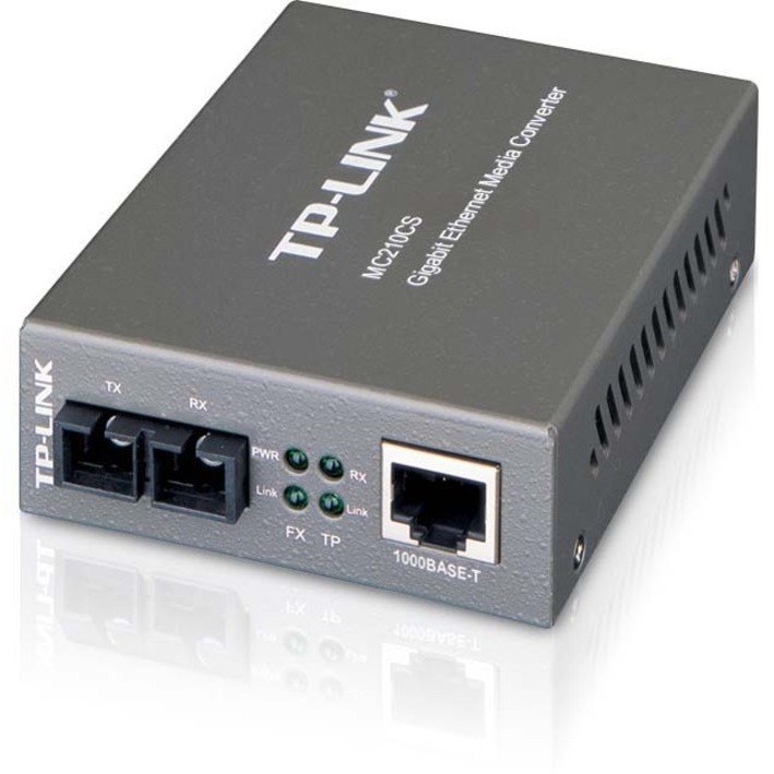 TP-LINK MC210CS - Gigabit SFP to RJ45 Fiber Media Converter - Fiber to Ethernet Converter