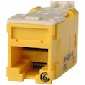 Ortronics Clarity High Density Jack (HDJ) CAT6, T568A/B, Yellow, 25 Pack