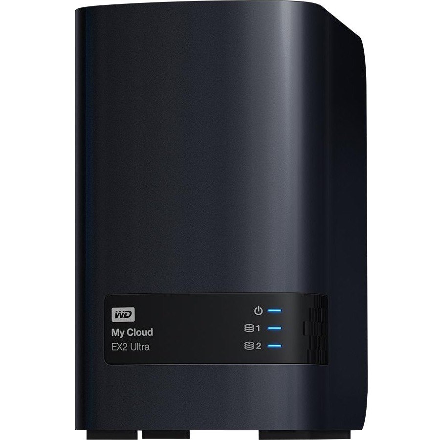 WD My Cloud EX2 Ultra WDBVBZ0000NCH-SESN 2 x Total Bays SAN/NAS Storage System - Marvell Armada 385 385 Dual-core (2 Core) 1.30 GHz - 1 GB RAM - DDR3 SDRAM Desktop