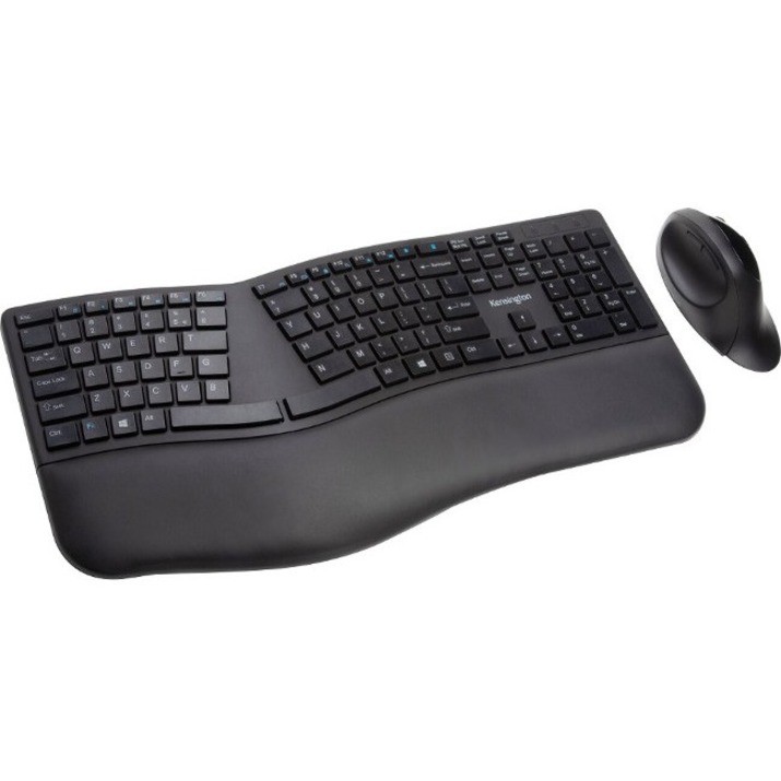 KENSINGTON PRO FIT WIRELESS KEYBOARD & MOUSE - USB/BT, 3YRS