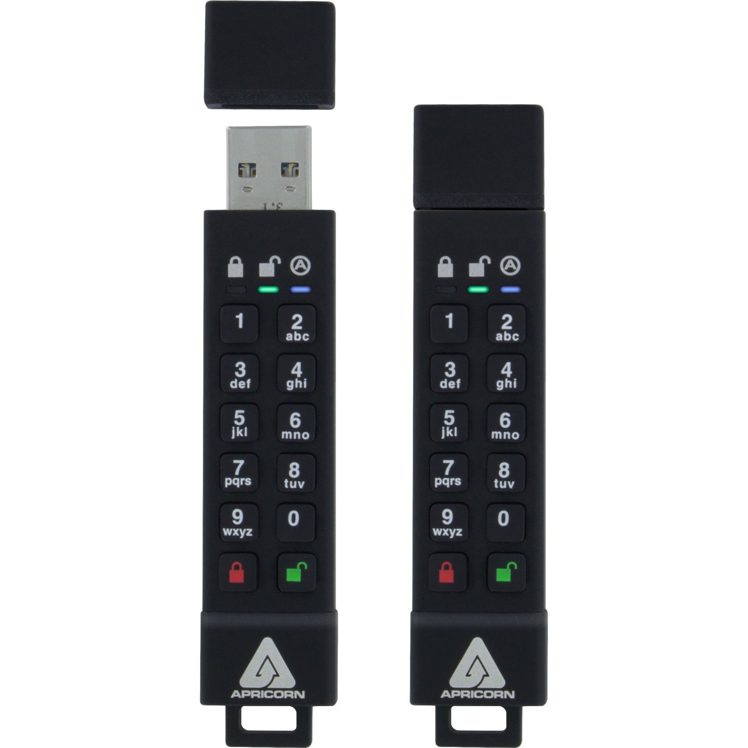 Apricorn Aegis Secure Key 3z 32 GB USB 3.1 Flash Drive - 256-bit AES - TAA Compliant