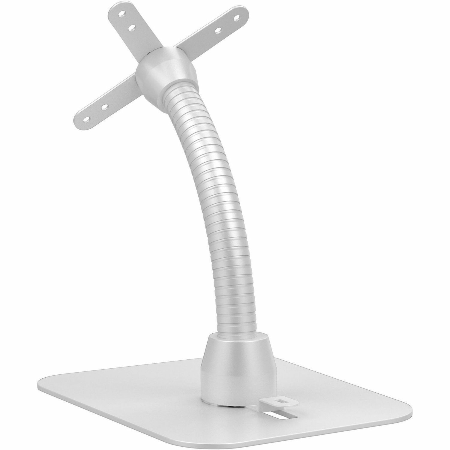 CTA Digital VESA-Compatible Cable Management Gooseneck and Base Plate (White)