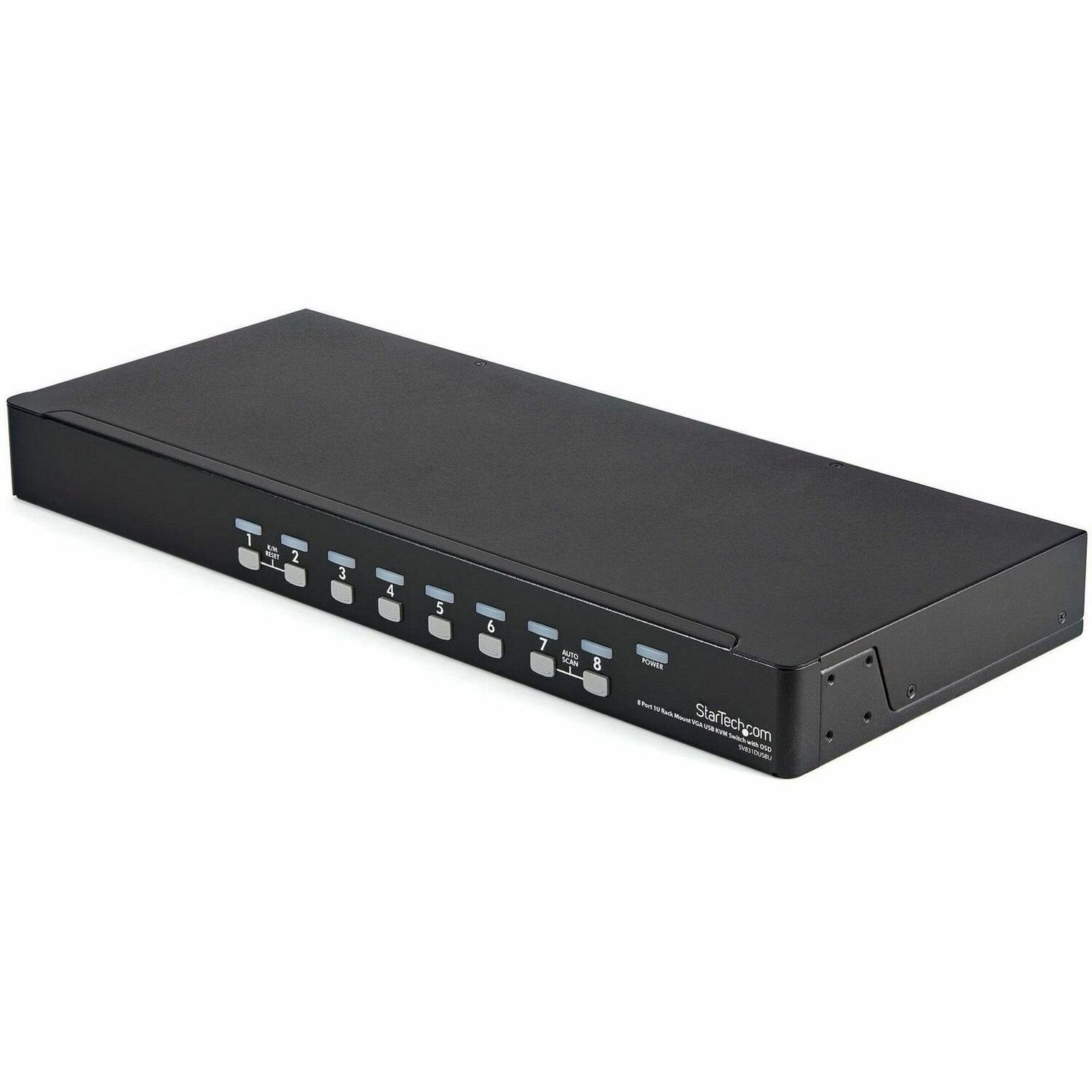 StarTech.com 8-poort 1U-Rack USB KVM-switch met OSD en Bekabeling