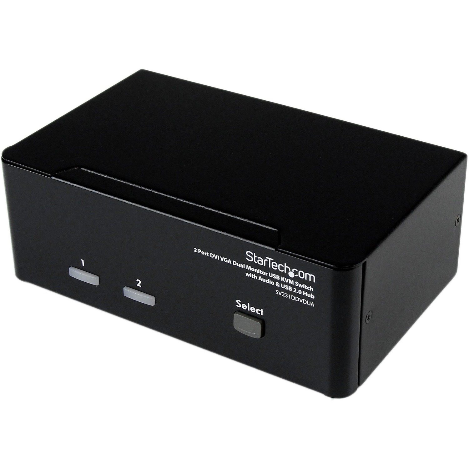 StarTech.com 2 Port DVI VGA Dual Monitor KVM Switch with Audio & USB Hub