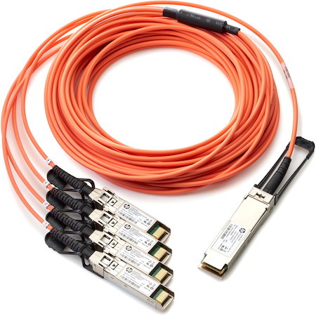 HPE BladeSystem c - Class QSFP+ to 4x10G SFP+ 15m Active Optical Cable