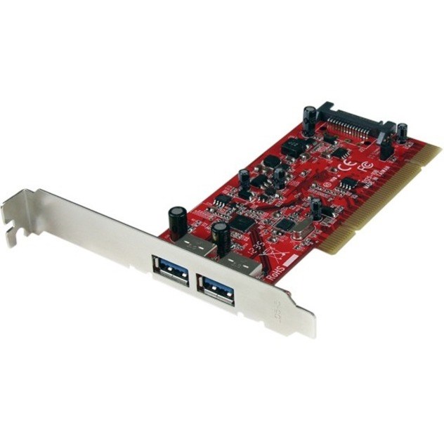 StarTech.com 2 Port PCI SuperSpeed USB 3.0 Adapter Card with SATA Power - 5Gbps