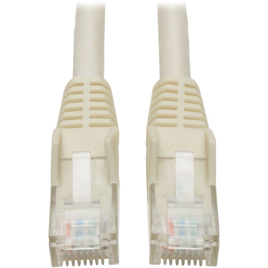 Eaton Tripp Lite Series Cat6 Gigabit Snagless Molded (UTP) Ethernet Cable (RJ45 M/M), PoE, White, 3 ft. (0.91 m)